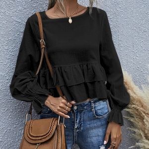 Black longsleeve top